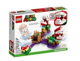 Produktbild: LEGO 71382 Super Mario Piranha-Pflanzen-Herausforderung – Erweiterungsset, Limonadendschungel, sammelbares modulares Spielset mit Stacheliger Figur
