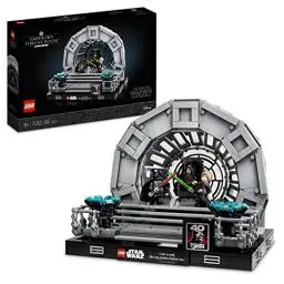 Produktbild: LEGO Star Wars Thronsaal des Imperators – Diorama, Rückkehr der Jedi-Ritter 40. Jubiläums Set, Sammlerstück Geschenk für Erwachsene mit Luke Skywalker und Darth Vader Minifiguren 75352