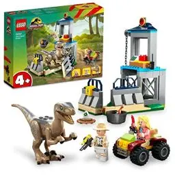Produktbild: LEGO 76957 Jurassic Park Flucht des Velociraptors, Dinosaurierspielzeug und Buggy-Auto zum Sammeln für Kinder ab 5 Jahren