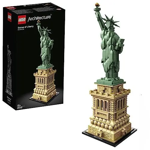 Produktbild: LEGO Architecture Freiheitsstatue, großes Set, Modellbausatz, New York Souvenir, eignet Sich als Home- und Büro-Deko, Geschenkidee für Kinder und Erwachsene 21042