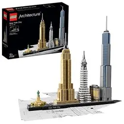 Produktbild: LEGO Architecture New York City Set, Skyline-Modellbausatz mit World Trade Center und Freiheitsstatue, Basteln für Erwachsene, Home und Büro-Deko, Geschenke für Frauen und Männer 21028