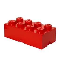 Produktbild: LEGO Aufbewahrungsstein, 8 Noppen, Stapelbare Aufbewahrungsbox, 12 l, Rot
