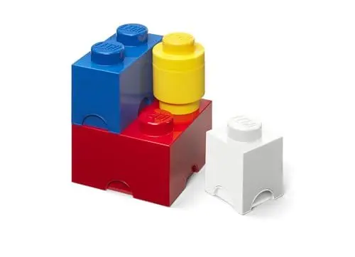Produktbild: LEGO Aufbewahrungsstein Multi-Pack L, Stapelbare Aufbewahrungsboxen, 4er-Set
