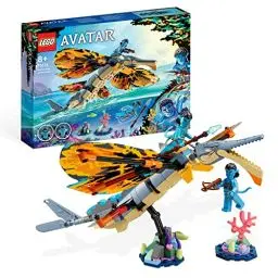 Produktbild: LEGO Avatar Skimwing Abenteuer, 2022 Filmset-Sammlerstück mit Tierfiguren für Jungen & Mädchen, Pandora Korallenriff, Tonowari und Jake Sully Minifiguren 75576