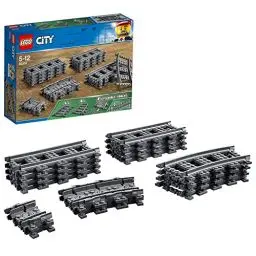 Produktbild: LEGO 60205 City Schienen, 20 Stück, Erweiterungsset für Kinder, Jungen und Mädchen, Spielzeug Set