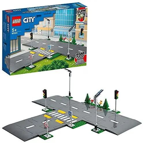 Produktbild: LEGO City Straßenkreuzung mit Ampeln, Bauset mit im Dunkeln leuchtenden Steinen 60304