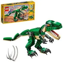 Produktbild: LEGO Creator Dinosaurier, 3in1 Spielzeug-Modell zum Bauen von T-Rex, Triceratops und Pterodactylus-Figuren, Bausteine-Set für Kinder ab 7 Jahren, Geschenk für Jungen und Mädchen 31058
