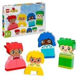 Produktbild: LEGO DUPLO Große Gefühle, Stapelspiel zum Bauen mit 23 bunten Bausteinen und 4 Figuren, Motorik-Spielzeug zur Förderung der sozialen und emotionalen Entwicklung von Kleinkindern ab 18 Monaten 10415