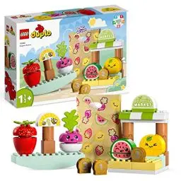 Produktbild: LEGO DUPLO My First Biomarkt, Spielzeug-Shop-Set für Jungen und Mädchen, Lernspielzeug für Kleinkinder ab 1,5 Jahren, Obst- und Gemüsezubehör 10983