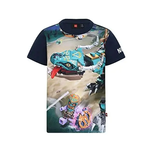 Produktbild: LEGO Jungen Ninjago Lwtaylor 323 T-Shirt, 590 Dark Navy, 104 EU