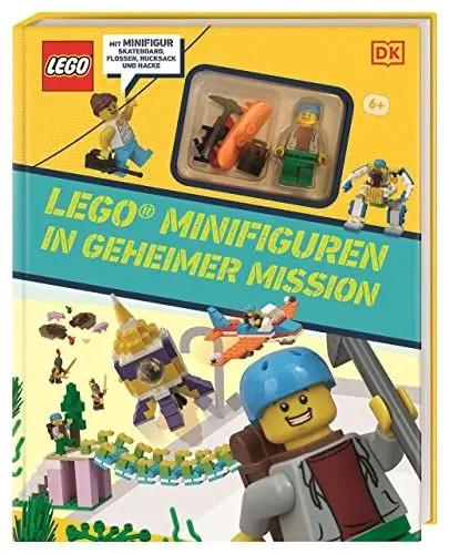 Produktbild: LEGO® Minifiguren in geheimer Mission: Mit LEGO® Minifigur, Skateboard, Flossen, Rucksack und Hacke