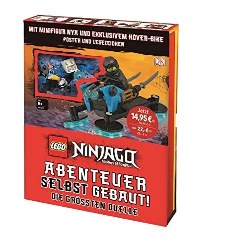 Produktbild: LEGO® NINJAGO® Abenteuer selbst gebaut! Die größten Duelle: Mit Minifigur und exklusivem LEGO® Modell, Poster und Lesezeichen