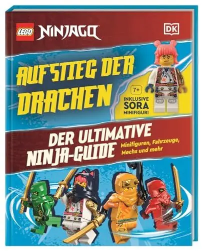 Produktbild: LEGO® NINJAGO® Aufstieg der Drachen Der ultimative Ninja-Guide: Minifiguren, Fahrzeuge, Mechs und mehr. Inklusive Sora Minifigur! Für Kinder ab 6 Jahren