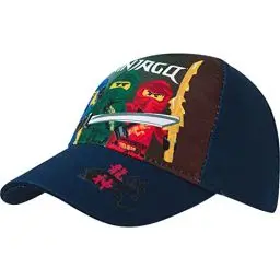 Produktbild: LEGO Ninjago Baseball Cap, Kappe Schirmmütze für Kinder Jungen Cappy mit Klettverschluss verstellbar (Blau 52)