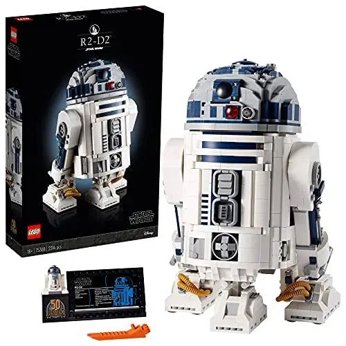 Produktbild: LEGO Star Wars R2-D2 Droiden-Set für Erwachsene, 2.413-teiliges Sammlermodell mit Luke Skywalkers Lichtschwert, Sammlerstück, Geschenk für Männer, Frauen, ihn oder sie 75308
