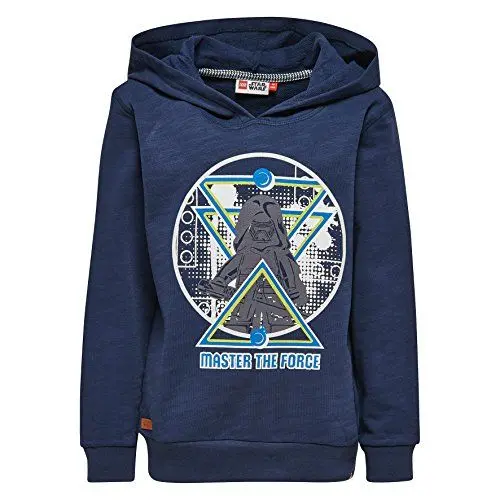 Produktbild: LEGO Wear Jungen Sweatshirt Star Wars Saxton 351 - MIT Kapuze 19165, Gr. 110, Blau (Dark Navy 589)