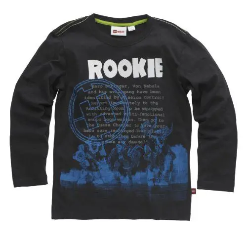 Produktbild: LEGO Wear Jungen T-Shirt 13371 Terry 303 - T-Shirt L/S, Gr. 116, Grau (Dark Grey)
