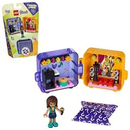 Produktbild: Lego 41400 Friends Andreas magischer Würfel - Sängerin, Mini-Spielset mit Mini-Puppe und Überraschungstier