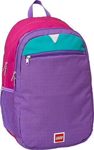 Produktbild: LEGO® - Mädchen Erweiterbarer Rucksack - Pink/Lila - Leichter Rucksack - Schulterriemen und Brustgurt verstellbar