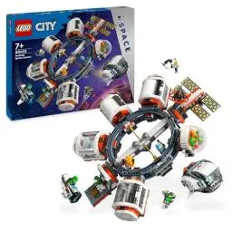 Produktbild: Lego City Weltraum Modulare Raumstation, Raumschiff Modell mit Weltraumfahrzeugen, Geschenk für Kinder, Jungen und Mädchen ab 7 Jahren, Modulare Forschungsstation mit 6 Astronaut-Figuren 60433