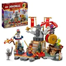 Produktbild: Lego NINJAGO Turnier-Arena Abenteuer-Spielzeug für Kinder, Ninja-Spielset mit 6 Minifiguren, sammelbares Bauset, Geburtstagsgeschenk für Jungen und Mädchen ab 7 Jahren 71818