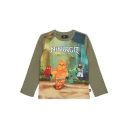 Produktbild: Lego Ninjago T-Shirt für Kinder | Langarm | Langarmshirt Jungen | 100% weicher Baumwolle |122 | Hellgrün