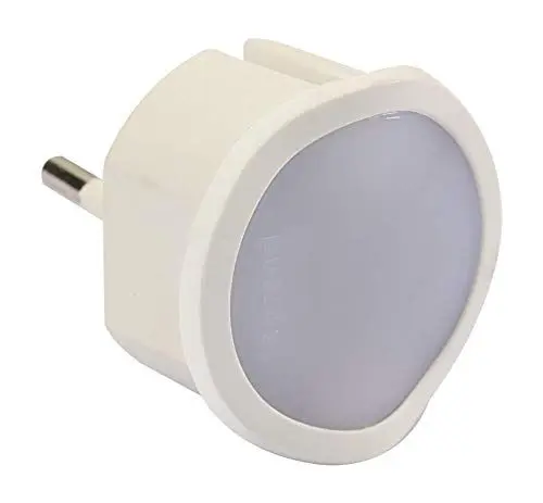 Produktbild: LEGRAND, dimmbares LED-Steckdosen-Nachtlicht mit integriertem Dämmerungssensor, schaltet Lampe bei Dunkelheit automatisch ein, 050676