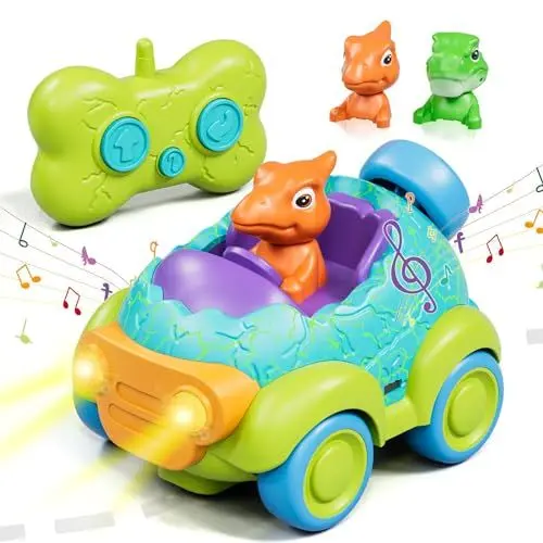 Produktbild: Lehoo Castle Ferngesteuertes Auto ab 3 Jahre, Wiederaufladbar Dinosaurier Spielzeug, Auto Ferngesteuert, Spielzeug ab 2 Jahre, Geschenk Junge 3 Jahre