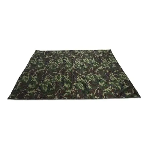 Produktbild: Leichte Camouflage-Zeltplane, Tolles Zubehör für Camping- und Outdoor-Enthusiasten, Tragbares Nylongewebe, 3 X 2,9 M (2x2m/78,7x78,7in)