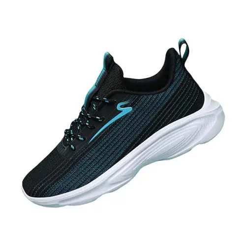 Produktbild: Leichte Schuhe Damen Casual Shoes Summer Fashion Hollow Breathable Flat Heel Soft Sole Casual Shoes Schuhe 70er J𝐚hre Damen (Black, 38)