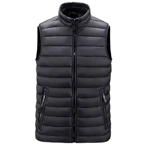 Produktbild: Leichte Steppjacke Herrenjacke Übergangsjacke Jacket Men Herren-Jacken Weste Denim Jacket Men Lauf Regenjacke Herren Sportlich, Elegante Jacke Herren Winterjacke Freizeit Schwarz 4Xl