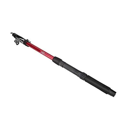 Produktbild: Leichte Teleskop-Angelrute aus Glasfaser, Rutschfester Griff, Führungsringe aus Keramik, Präzisionsgefertigter Sitz, Tragbar und Langlebig, für Reisen, Camping, Fluss- und (2.4m)