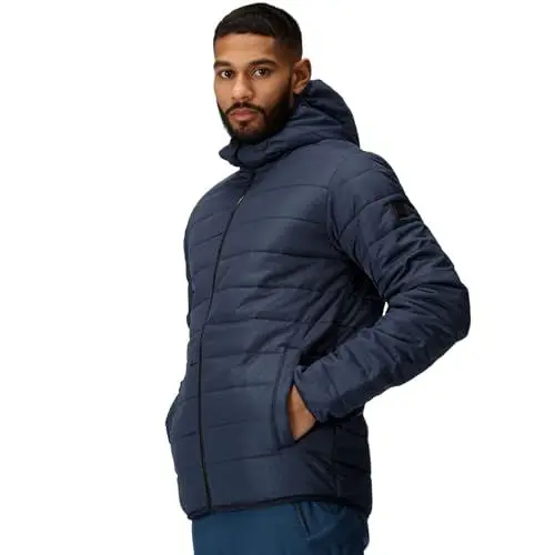 Produktbild: Leichte, wasserabweisende, isolierte Steppjacke mit Kapuze
