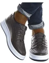 Produktbild: Leif Nelson Herren Schuhe für Freizeit Sport Freizeitschuhe Männer weiße Sneaker Sommer Coole Elegante Sommerschuhe Sportschuhe Weiße Schuhe für Jungen Winterschuhe Halbschuhe LN201··40, Anthrazit