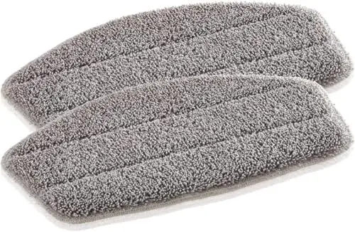 Produktbild: Leifheit 2er Set Ersatzpads Dampfreiniger CleanTenso, Dampfbesen Wischbezug für eine porentiefe Reinigung, Dampfmop Ersatz mit Klettunterseite