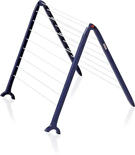 Produktbild: Leifheit Badewannentrockner Pegasus Bath 110, standfester Standtrockner für die Wanne, kompakter Wäscheständer, besonders schmaler Wäschetrockner für die Badewanne