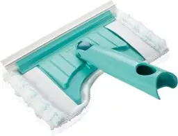 Produktbild: Leifheit Badwischer Bath Cleaner mit 360°-Drehgelenk, Fliesenwischer mit Mikrofaser Bezug und Click-System, Badreiniger für Fliesen und Fugen mit Abziehlippe und runder Aussparung für Amaturen