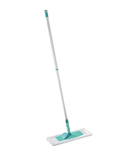 Produktbild: Leifheit Bodenwischer Classic XL microfibre mit integrierter Tuchklemme, 42cm breiter Wischmopp für große Flächen, Wischer mit Rundum-Drehgelenk, Schrubber für Fliesen und Laminat