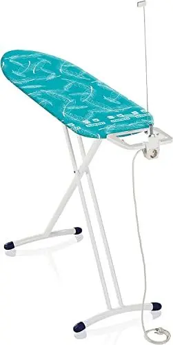 Produktbild: Leifheit Bügelbrett Air Board M Solid Plus ist höhenverstellbar, Bügeltisch für Dampfbügeleisen, Dampfbügeltisch mit Zwei-Seiten-Bügeleffekt