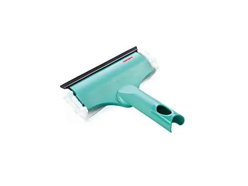 Produktbild: Leifheit Fensterwischer Window und Frame Cleaner S Wischbreite 21 cm, mit Rundum-Bezug, Fensterreiniger mit Abziehlippe und beweglichem Gelenk, Abzieher für Fenster und Fensterrahmen, mit Click-System