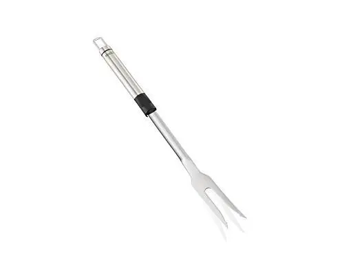 Produktbild: Leifheit Fleischgabel ProLine-Serie, spitze Bratengabel 37 cm, Grillgabel aus rostfreiem Edelstahl, ovaler Griff für angenehme Handhabung, Tranchierbesteck, Servierbesteck mit praktischer Aufhängeöse