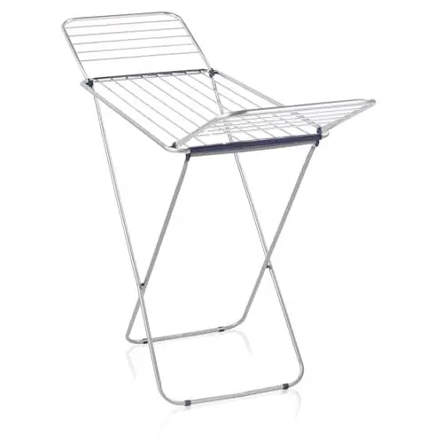 Produktbild: Leifheit Standtrockner Classic Siena 180 Easy Aluminium, robuster Wäscheständer für drinnen und draußen, Flügelwäschetrockner mit 18m Trockenlänge für 2 Waschmaschinenladungen Wäschetrockner