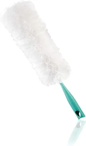 Produktbild: Leifheit waschbarer Staubwedel Duster XL mit antistatischen Mikrofasern gegen Staub, extra Langer Staubwischer auch für Heizkörper, Softer Staubfänger für alle Oberflächen, Click-System
