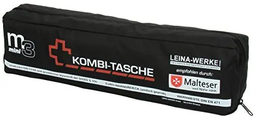 Produktbild: Leina-Werke 15042 Mini-Kombitasche M3 ohne Klett, Schwarz/Weiß/Rot