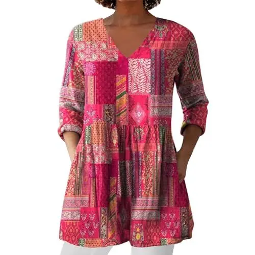Produktbild: Meine Letzte Bestellungen Anzeigen 2025 Leinenbluse Damen, Blusenshirt Langarm Sommer Leinen Shirt Sommerblusen Leicht Strand Tunika Luftig Oberteile Tshirt Longshirt Blusen & Tuniken Für Damen