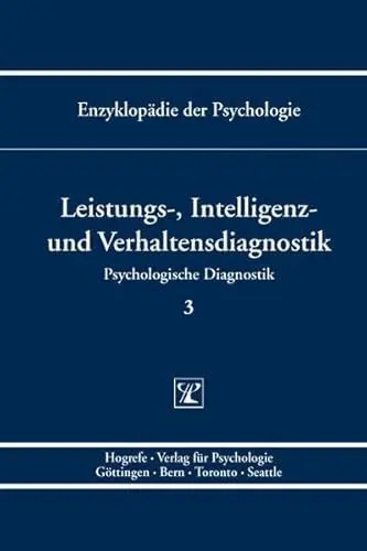 Produktbild: Leistungs-, Intelligenz- und Verhaltensdiagnostik (Enzyklopädie der Psychologie)