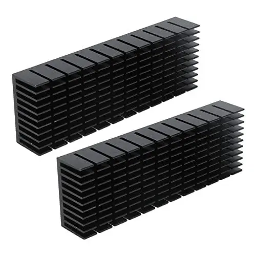 Produktbild: Leistungskühler aus Aluminiummaterial, Geschlitzter Kühlkörper für Aluminium-Kühlrippen, Elektronik-Kühlrippen, 120 X 40 X 20 Mm (Ohne Kleber)