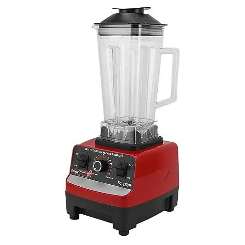 Produktbild: Leistungsstarker Standmixer mit 4.500 W, 1,8-Liter-Behälter, 6-flügelige Edelstahlklingen, 15 Funktionen, 26.000 Bis 30.000 U/min, Hochgeschwindigkeitsmixer, Multifunktionaler