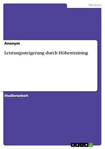 Produktbild: Leistungssteigerung durch Höhentraining