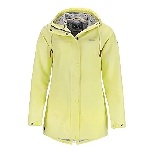 Produktbild: Leitfeuer Damen Softshelljacke Softshellmantel - Outdoorjacke Damen Jacke wasser- und windabweisend atmungsaktiv in Gelb Größe 38